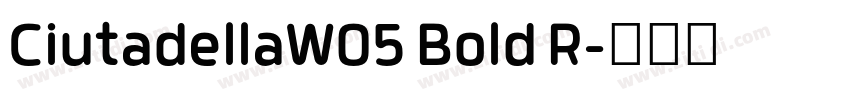 CiutadellaW05 Bold R字体转换 CiutadellaW05 Bold R字体转换